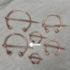 Bronze Clothes Pin / Cloak Pin / Fibula -The Viking Dragon Shop mw bronze viking clothes pins 40mm