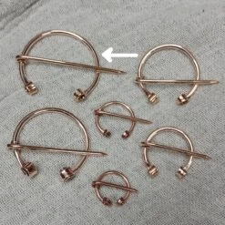 Bronze Clothes Pin / Cloak Pin / Fibula -The Viking Dragon Shop mw bronze viking clothes pins 50mm