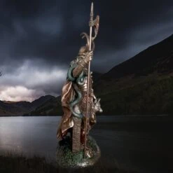 Large Resin Loki Statue - Norse God Mythology -The Viking Dragon Shop nn resin norse god statue loki right side view