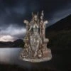 Large Resin Seated Frigga Statue - Norse God Mythology