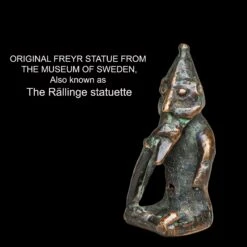 Bronze Frey Statuette -The Viking Dragon Shop original freyr statuette museum of sweden