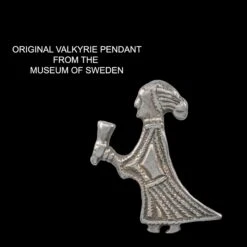 Bronze Valkyrie Pendant -The Viking Dragon Shop original valkyrie pendant museum of sweden
