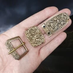 Borre Style Complete Viking Buckle Set From Birka