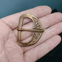 9th - 11th Century Replica Viking Bronze Buckle With Knotwork Design