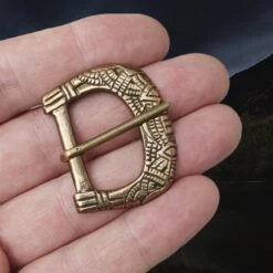 10th - 11th Century Replica Medium Viking Bronze Buckle From Birka