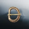 10th - 11th Century Small Replica Saxon Bronze Buckle With Dot Design