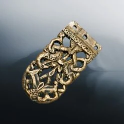 Bronze Viking / Saxon Strap End From Winchester With Dragon Design