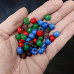 Extra Small Round Glass Viking Beads -The Viking Dragon Shop pc extra small glass viking beads on hand 50