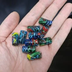 Tubular Glass Viking Beads From Birka -The Viking Dragon Shop pc glass tubular viking beads from birka on hand