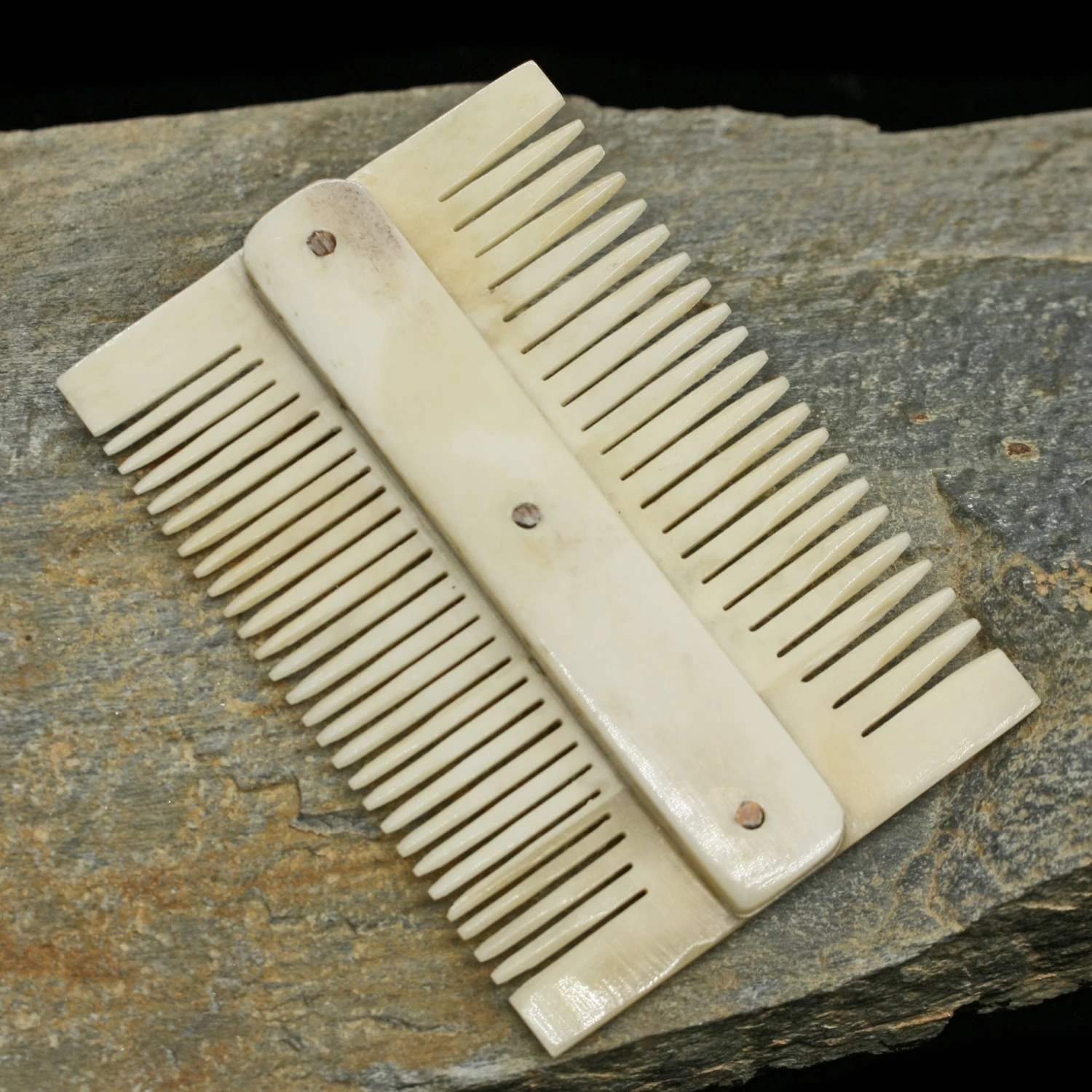 Double Sided Bone Viking Comb 1 Double Sided Bone Viking Comb