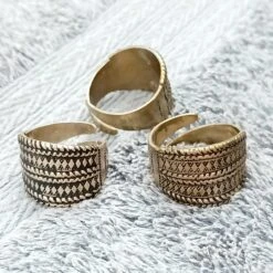 Decorated Bronze Replica Viking Ring -The Viking Dragon Shop pp bronze decorated viking rings on cloth different angles