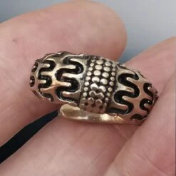 Bronze Viking Replica Ring From Falster