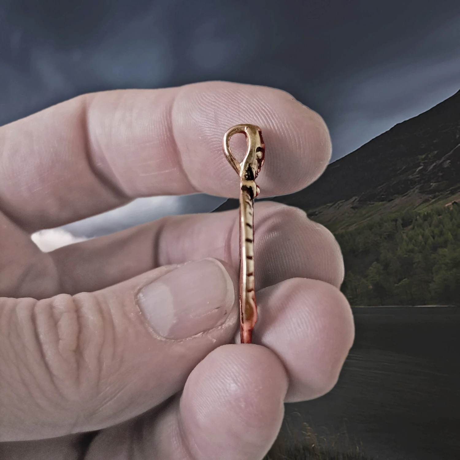 Large Bronze Circular Freya Pendant 3 Large Bronze Circular Freya Pendant - Image 3