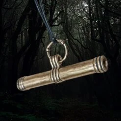 Bronze Replica Viking Needle Case From Sweden -The Viking Dragon Shop pp bronze viking needle case from uppland sweden angle view