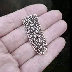 Bronze Borre Style Birka Viking Strap End -The Viking Dragon Shop pp bronze viking strap end borre style from birka in hand