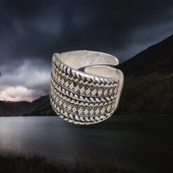Decorated Silver Replica Viking Ring -The Viking Dragon Shop pp silver decorated viking ring