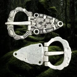 Silver Plated Oseberg Style Viking Buckle