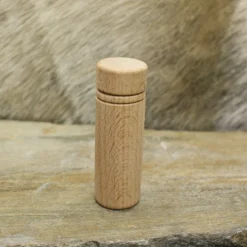 Wooden Viking / Medieval Needlecase -The Viking Dragon Shop qs small wooden needle case on rock