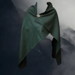 Handmade Wool Viking Cloak -The Viking Dragon Shop ro wool viking cloak green