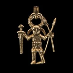 Large Bronze Odin Warrior Pendant -The Viking Dragon Shop rs large bronze odin warrior pendant