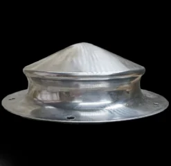 Spun Germanic Shield Boss -The Viking Dragon Shop rs steel spun germanic shield boss side view 138647