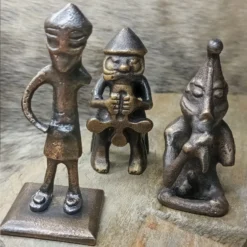 Bronze Norse God Statues Set -The Viking Dragon Shop sg bronze norse god statues set on rock front close up