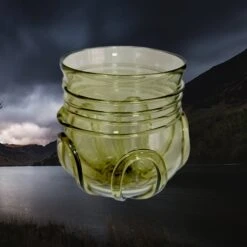 Round Viking Glass From Birka -The Viking Dragon Shop sg glass beaker from birka