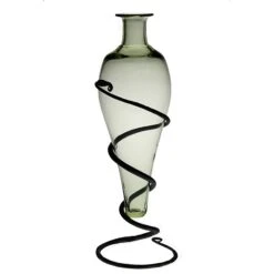 Viking Mead Bottle Set -The Viking Dragon Shop sg handmade glass viking mead bottle on iron stand