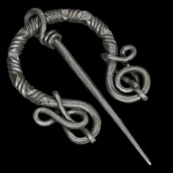 Decorated Iron Cloak Pin From Birka