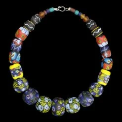 Large Glass Bead Viking Necklace