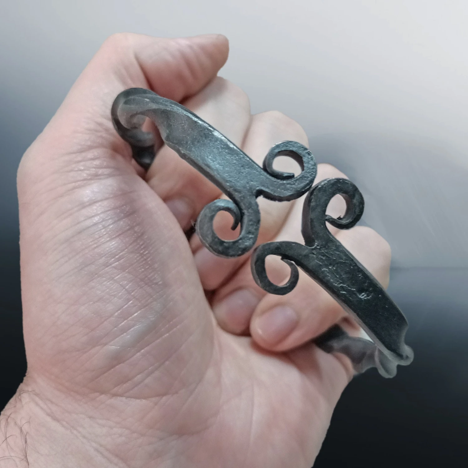 Twisted Iron Viking Bracelet / Arm Ring 2 Twisted Iron Viking Bracelet / Arm Ring - Image 2