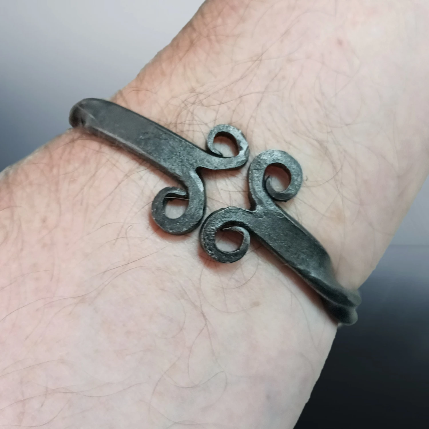 Twisted Iron Viking Bracelet / Arm Ring 4 Twisted Iron Viking Bracelet / Arm Ring - Image 4