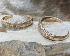 Danish Viking Bronze Bracelet From Falster -The Viking Dragon Shop sn bronze falster bracelets on rock scaled