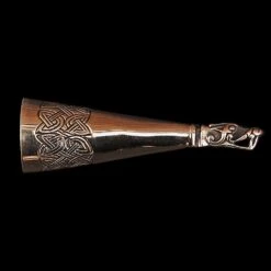 Bronze Viking Drinking Horn Finial With Gotlandic Dragon Head