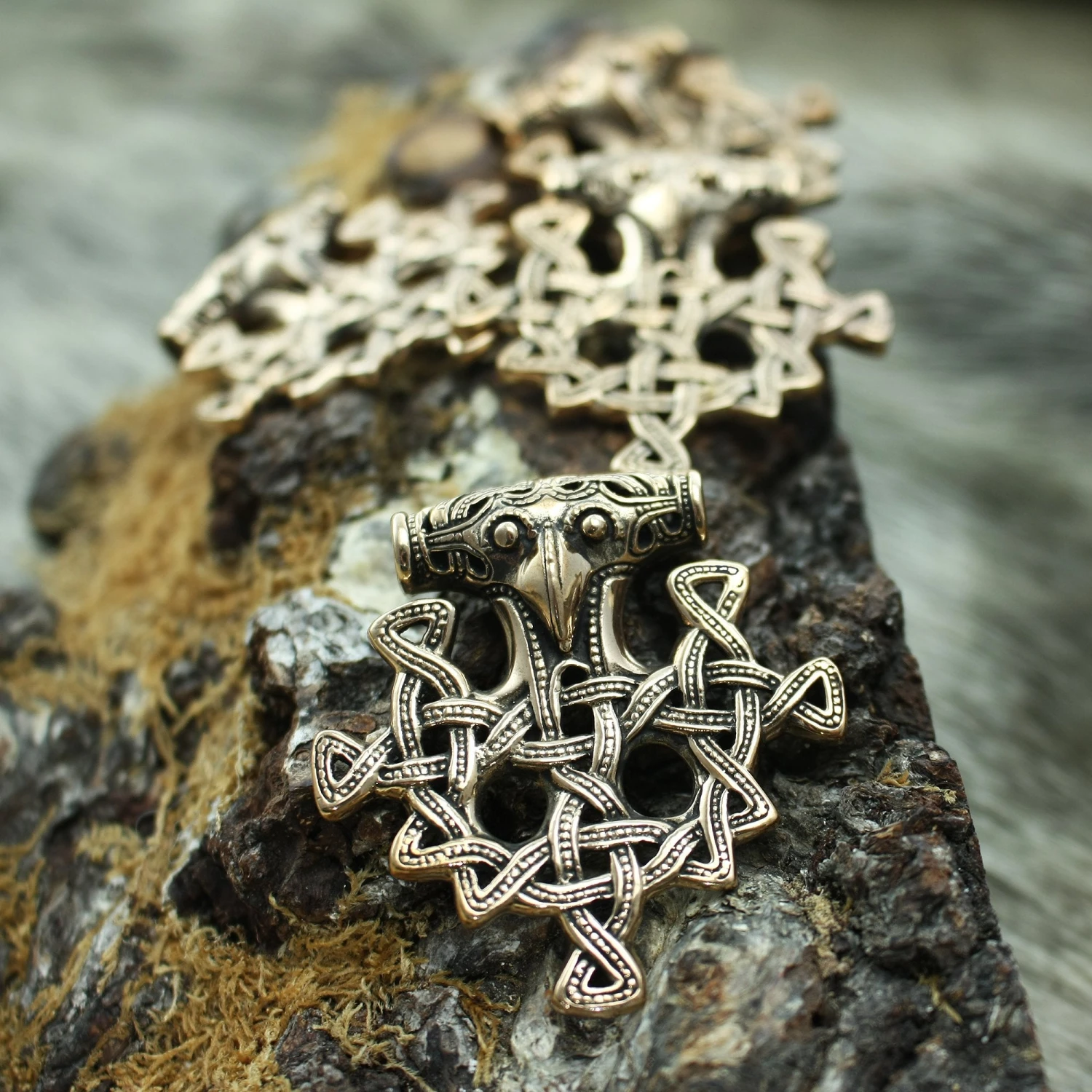 Bronze Hiddensee Replica Thors Hammer Pendant 3 Bronze Hiddensee Replica Thors Hammer Pendant - Image 3