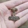 Bronze Filigree Thors Hammer Pendant From Kabara