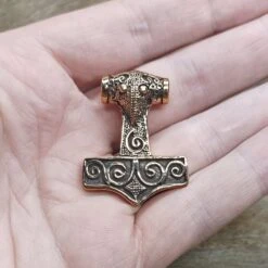 Bronze Filigree Thors Hammer Pendant From Kabara