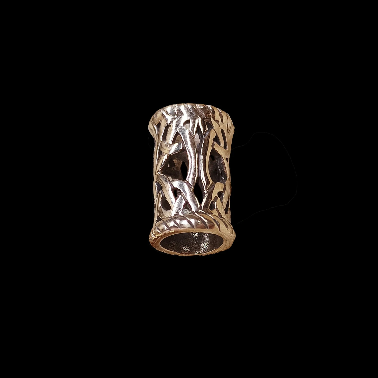 Medium Openwork Viking Beard Ring 4 Medium Openwork Viking Beard Ring - Image 4