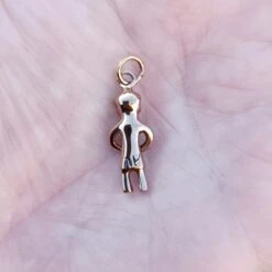 Bronze Odin Pendant From Lund -The Viking Dragon Shop sn bronze odin pendant on hand back view