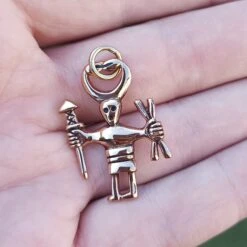 Bronze Odin Warrior Pendant
