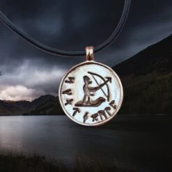 Bronze Skadi Ull Viking Pendant