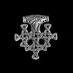 Silver Hiddensee Replica Thors Hammer Pendant