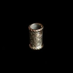Medium Knotwork Viking Beard Ring -The Viking Dragon Shop sn medium knotwork beard ring bronze 319164