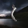 Silver Viking Drinking Horn Pendant