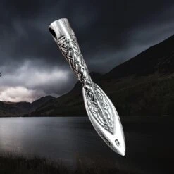 Finnish Spear Head Viking Pendant -The Viking Dragon Shop sn silver finnish viking spear pendant