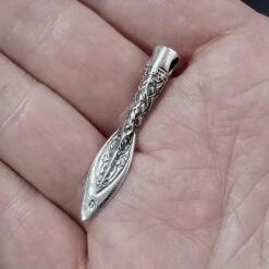 Finnish Spear Head Viking Pendant -The Viking Dragon Shop sn silver finnish viking spear pendant on hand