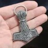 Large Silver Filigree Thors Hammer Pendant Replica From Öland