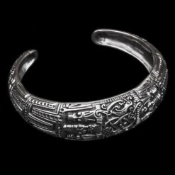 Silver Viking Arm Ring From Novgorod -The Viking Dragon Shop sn silver novgorod arm ring angle