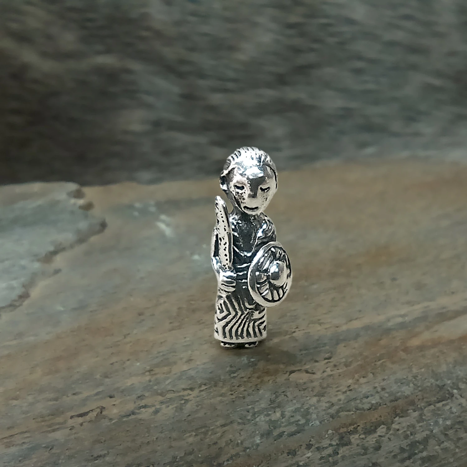 Small Silver Valkyrie Pendant 3 Small Silver Valkyrie Pendant - Image 3