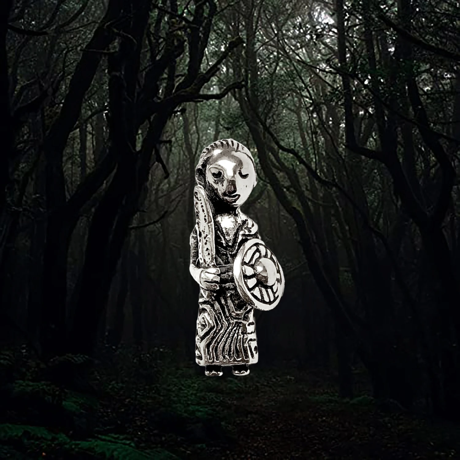 Small Silver Valkyrie Pendant 1 Small Silver Valkyrie Pendant